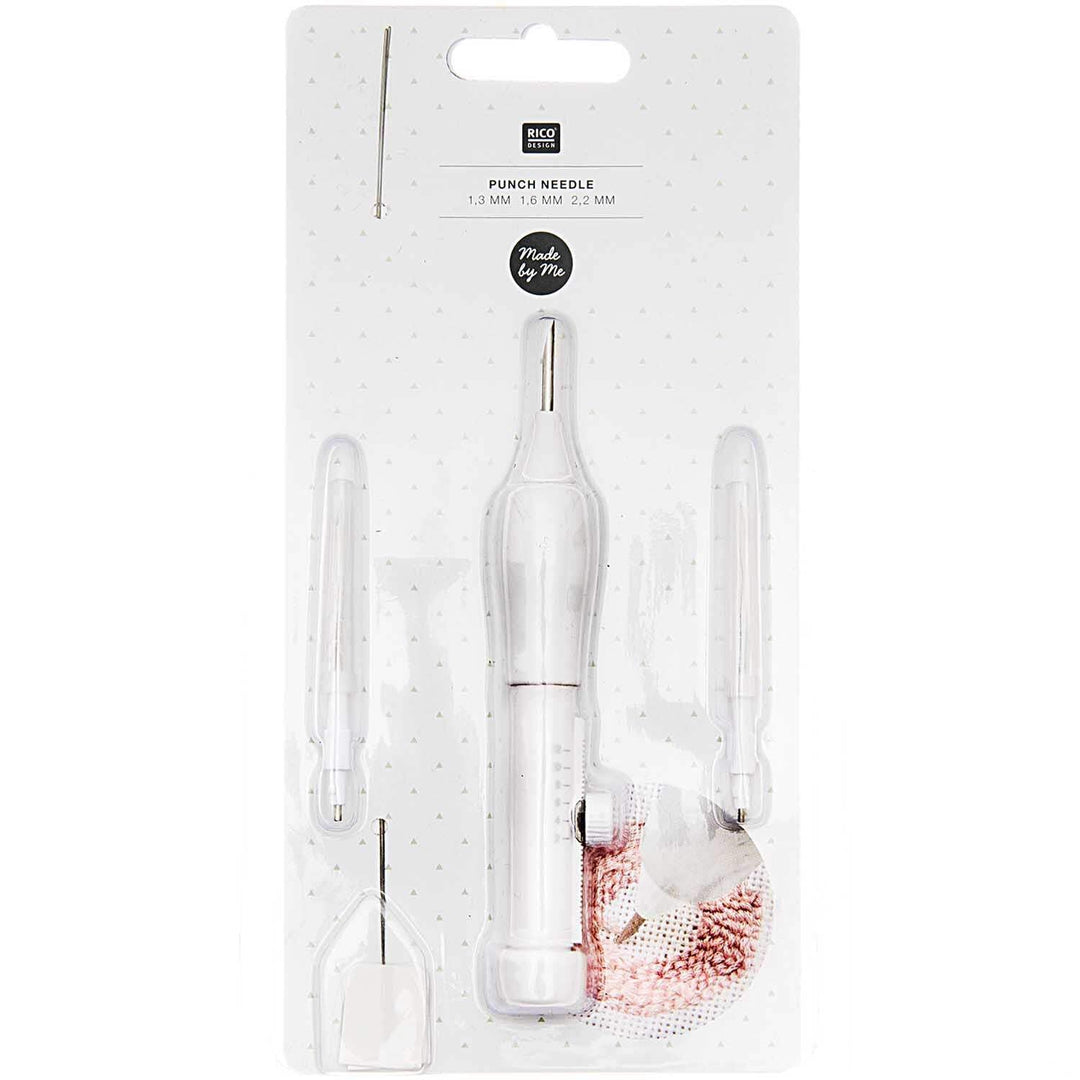 Punch Needle 13 cm 1 weiss, 1 weiss