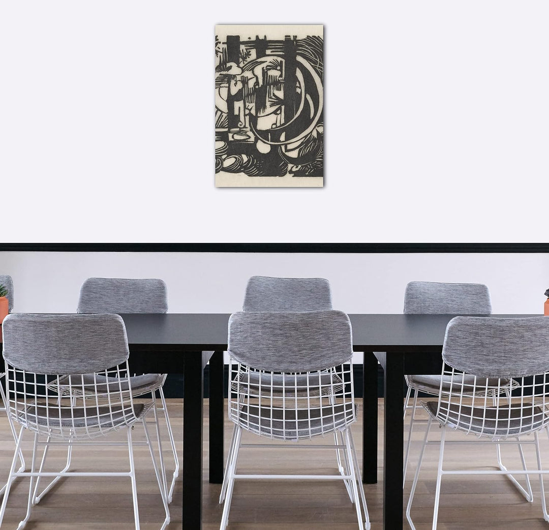 Printed Paintings Leinwand (60x80cm): Franz Marc - Eidechsen 60x80 cm, 60x80 cm