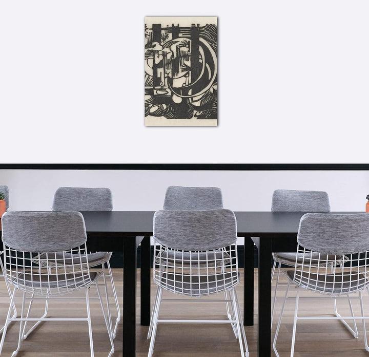 Printed Paintings Leinwand (60x80cm): Franz Marc - Eidechsen 60x80 cm, 60x80 cm