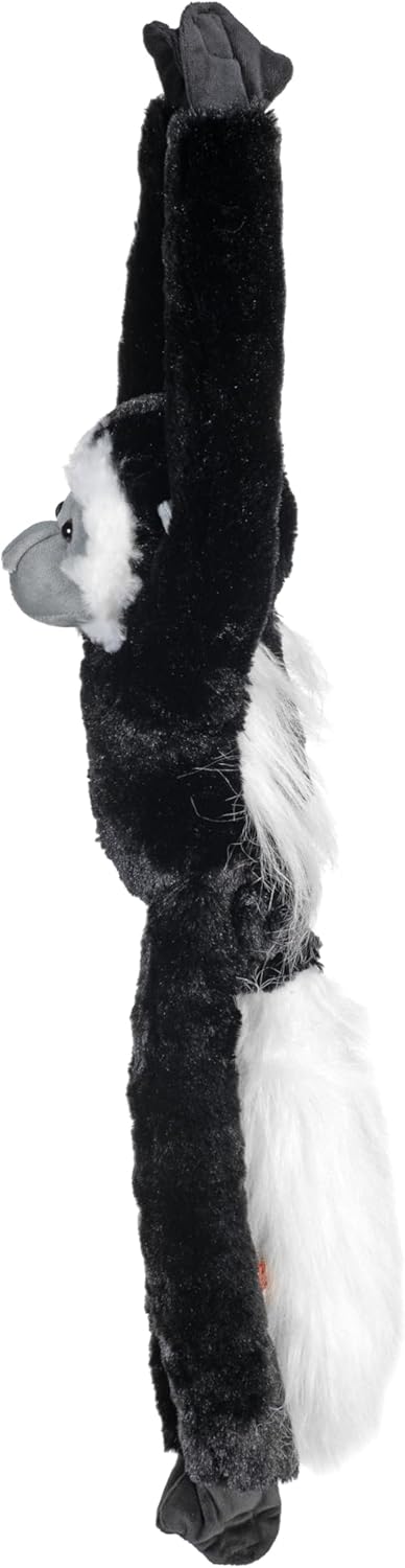 Wild Republic 15255 - Hanging Monkey Plüsch Colobus Stummelaffe, 51 cm, Colobus Stummelaffe