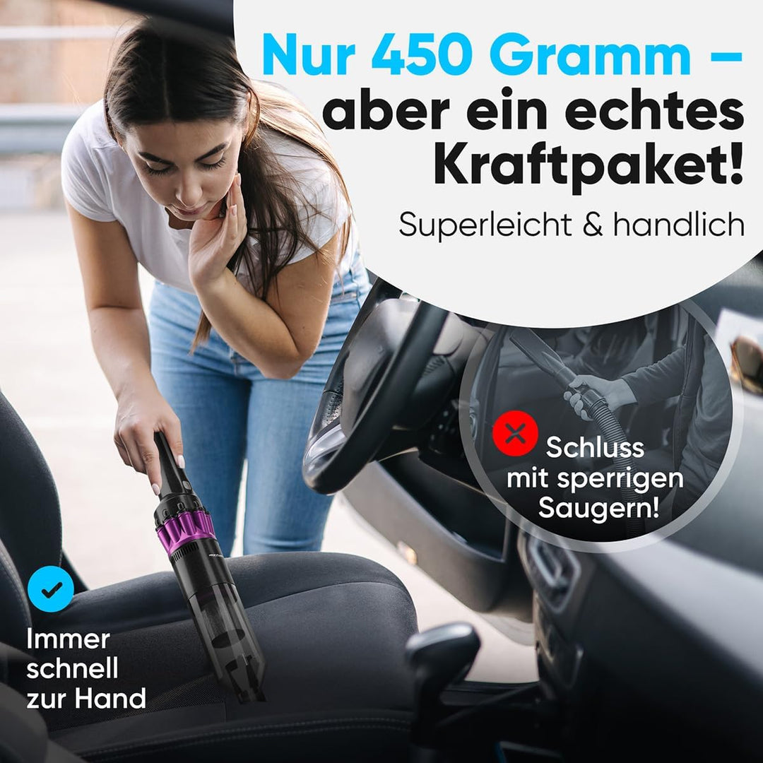 ProfiCare® Handstaubsauger Akku | starker BLDC-Motor | 2200mAh Akku | leicht und handlich | beutello