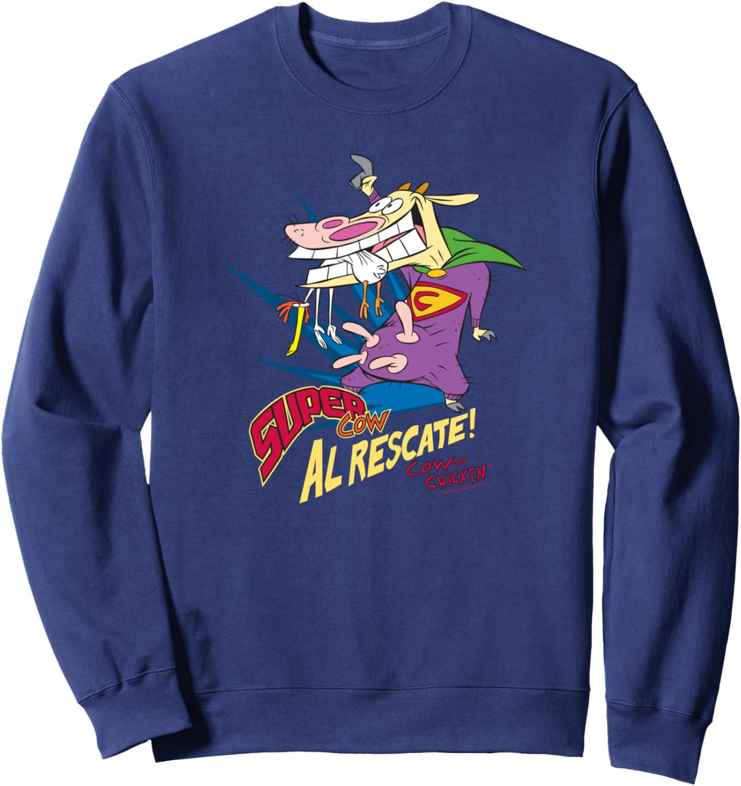 Cow and Chicken Super Cow Sweatshirt