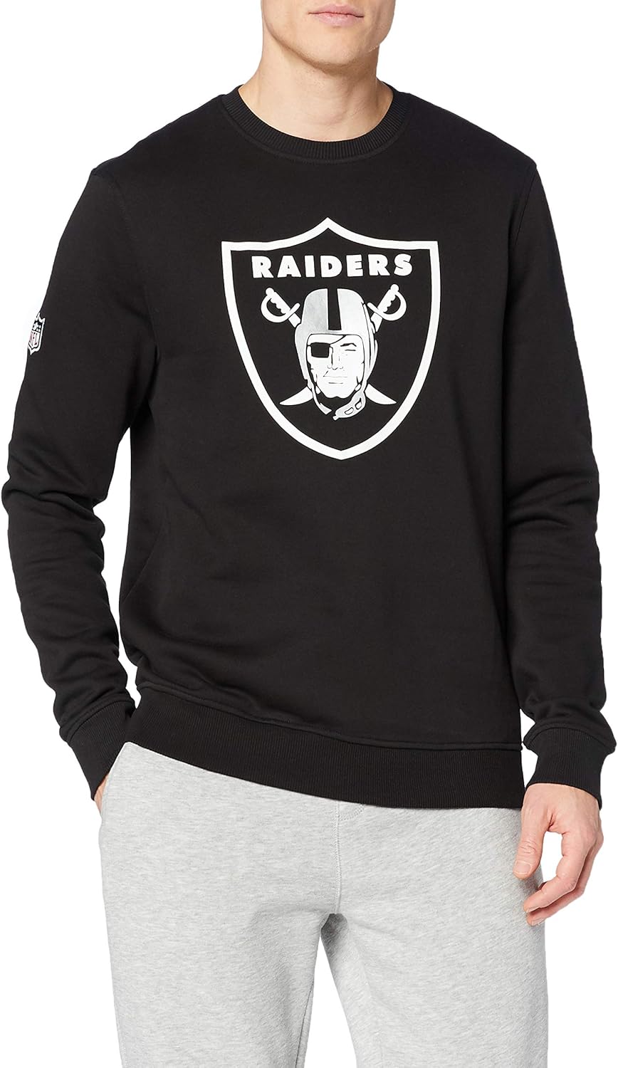 New Era Oakland Raiders Crewneck - Team Logo - Black XS-S Schwarz, XS-S Schwarz