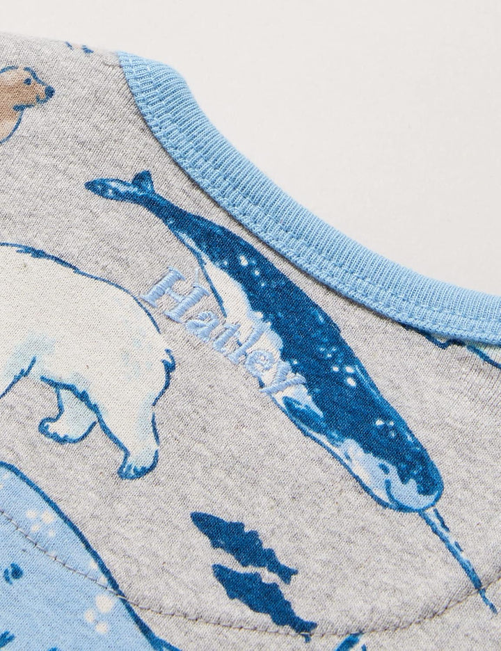 Hatley Baby - Jungen Organic Cotton Long Sleeve Pyjama Set Pyjamaset 9-12 Monate Arctic Animals, 9-1