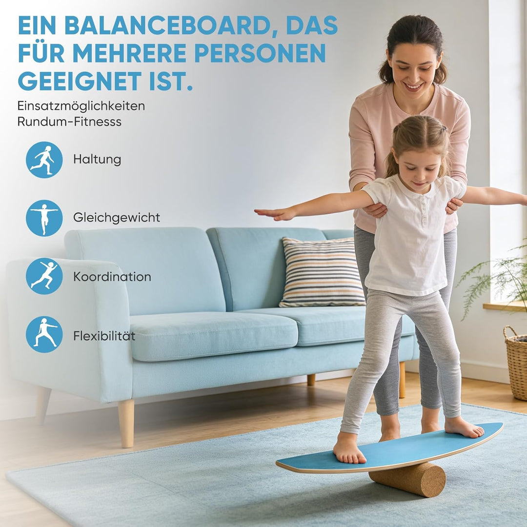 Surf Balance Board, Balance Board Erwachsene Maximale Belastung 200 kg, Holz Balanceboards für Core