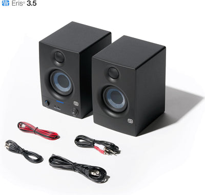 PreSonus Eris 3.5 Gen 2 – 3,5" Desktop-Aktivlautsprecher für Multimedia, Gaming und Musikproduktion