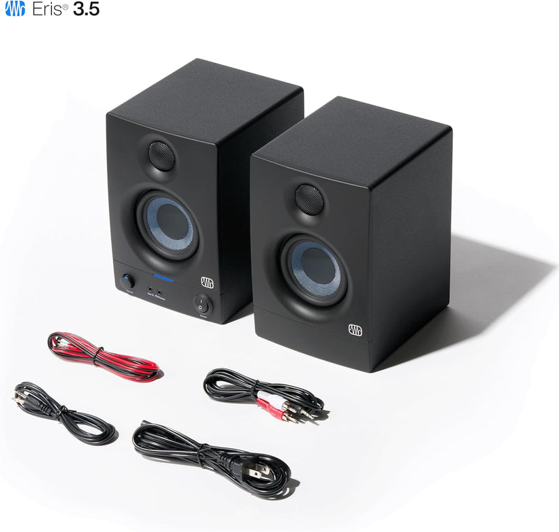 PreSonus Eris 3.5 Gen 2 – 3,5" Desktop-Aktivlautsprecher für Multimedia, Gaming und Musikproduktion