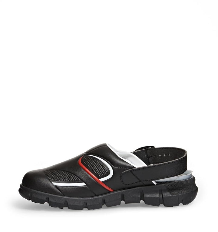 ABEBA 7332 DYNAMIC Verstopfen, OB, A, E, FO, SRC, Schwarz/Rot, Grösse 37 37 EU, 37 EU