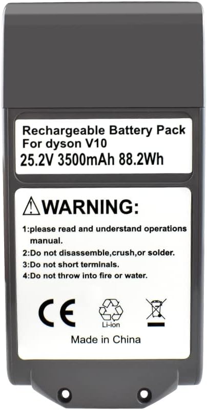 25.2V 3.5Ah Batterie Kompatibel mit V10 Tier V10 Absolute V10 Motorhead Fluffy Akku Staubsauger Lith
