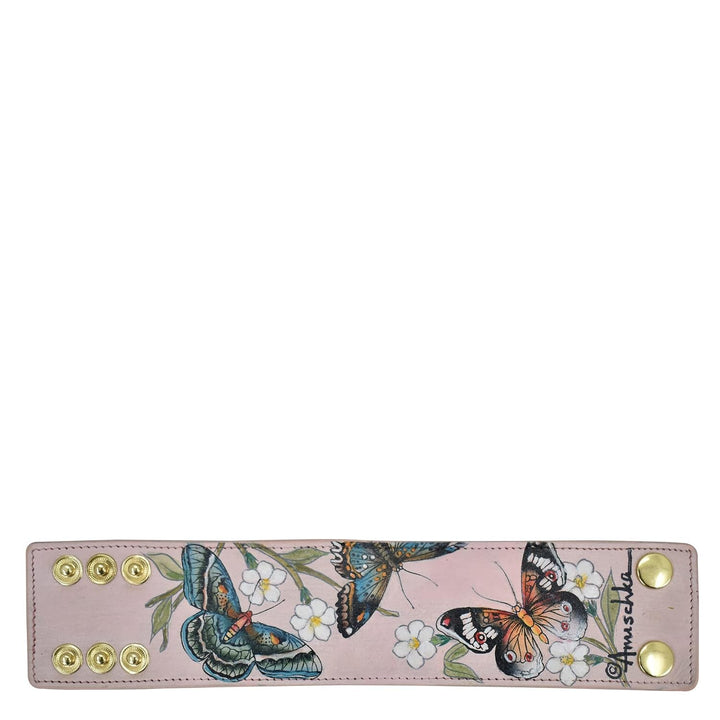 Anuschka Lederarmband für Frauen, Handbemalt, Grössenverstellbar Butterfly Melody, Butterfly Melody