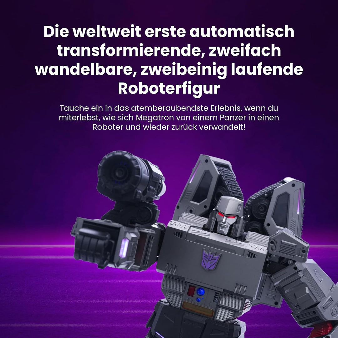 Robosen Flagship Megatron Auto-Transforming Robot | Sprach- &amp; App-Steuerung | Roboter- &amp; Panzer-Modu