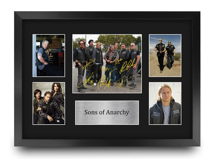 HWC Trading FR A3 Sons of Anarchy Geschenke Geducktes Signiertes Autogramm Fotodisplay für Fans von