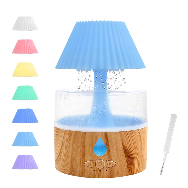 Regenwolken Luftbefeuchter, 3 in 1 Aroma Diffuser/Luftbefeuchter/7 Farben LED Nachtlicht, Raumbefeuc