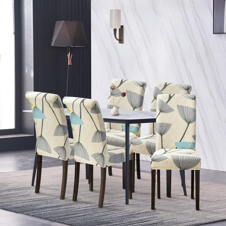 Lydevo Stuhlhussen 6er Set Stretch Moderne Stuhlhussen für Esszimmerstühle Stuhlhussen für Schwingst