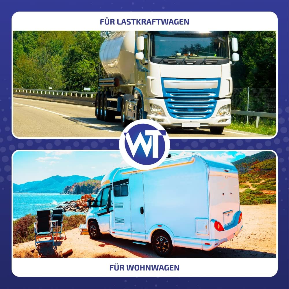 Web Truck 2 x Gummi Begrenzungsleuchte Seitenleuchte Positionsleuchte 12V 24V, weiss, rot, für LKW P