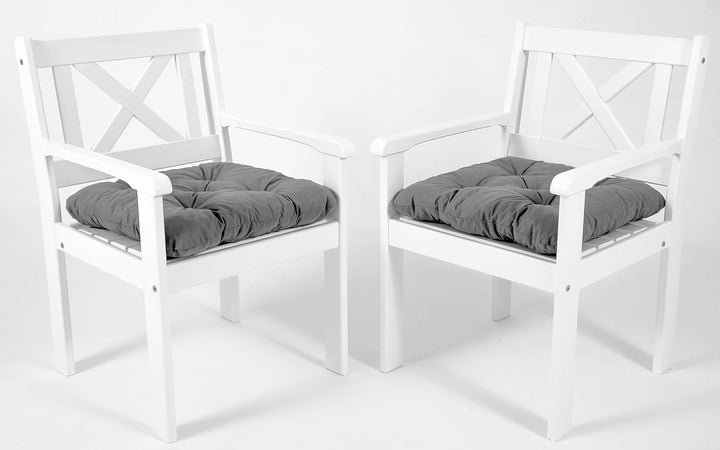 Chicreat Set mit 2 Sitzkissen 50 x 50 x 8 cm, Dunkelgrau 2er-Set, 50x50x8 cm Dunkelgrau, 2er-Set, 50