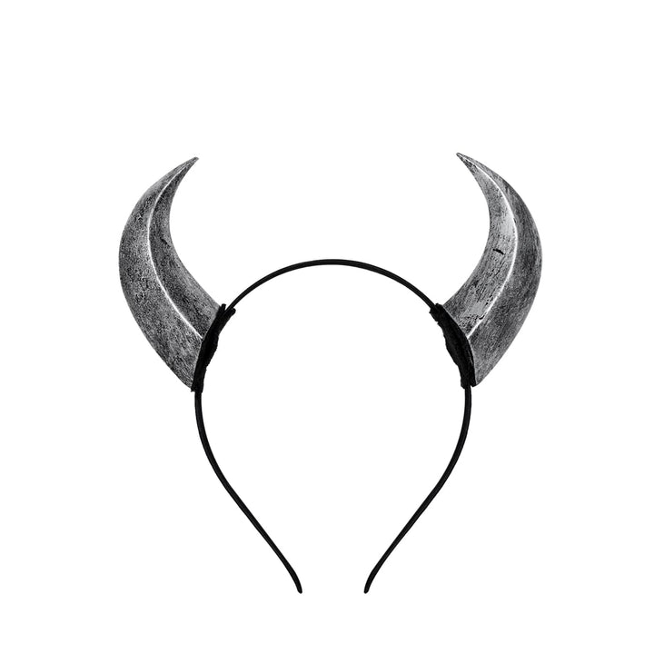 keland Maleficent Hörner Haarreif Tiefling Hörner Kopfschmuck Teufelshörner Halloween (G-Grau), G-gr