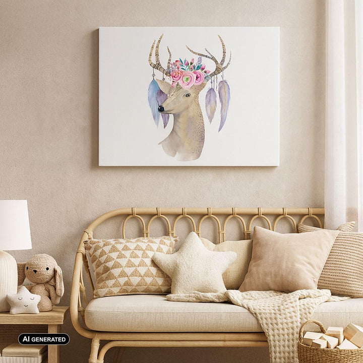 Bilder auf Leinwand 100x70cm Leinwandbild Lieber Kopf hipster illustration Gross Wanddeko Bild Schla