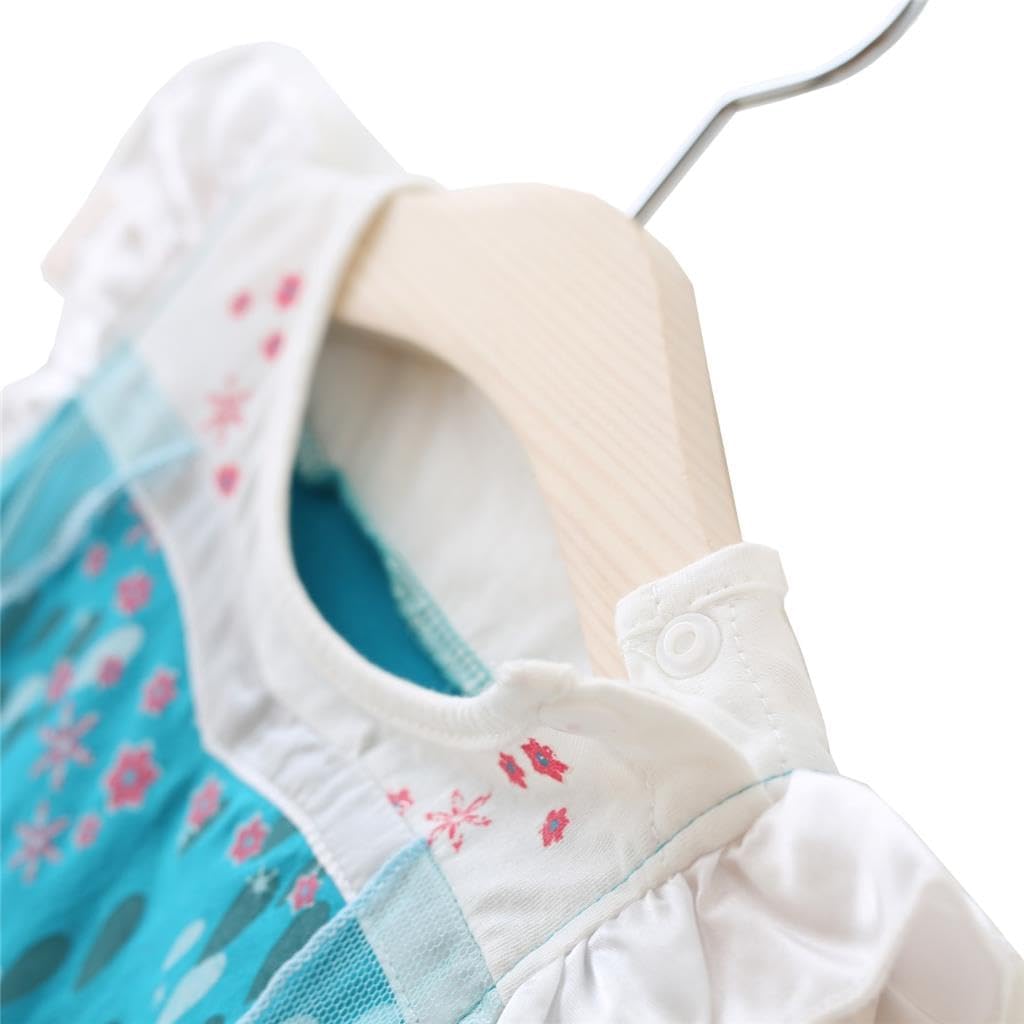 Lito Angels Baby Mädchen Kleinkind Mädchen Prinzessin Kleid Verkleiden Kostüm Casual Kurzarm Blau (S