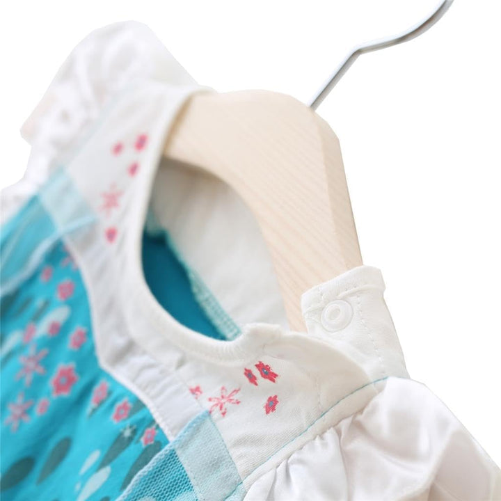 Lito Angels Baby Mädchen Kleinkind Mädchen Prinzessin Kleid Verkleiden Kostüm Casual Kurzarm Blau (S