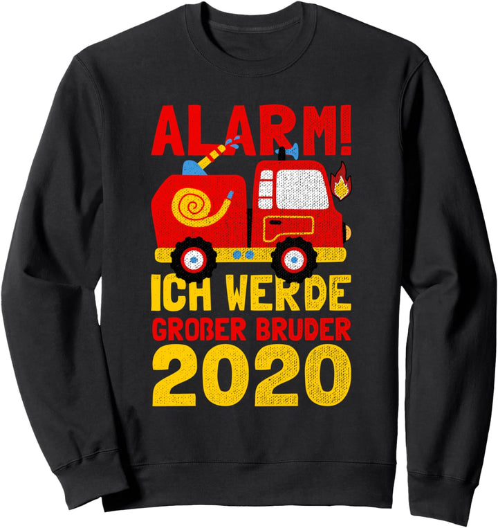Ich werde grosser Bruder 2020 Shirt Feuerwehr Auto Geschenk Sweatshirt