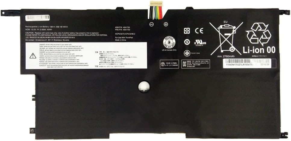 7XINbox 15V 45Wh 00HW002 00HW003 45N1700 45N1701 45N1702 45N1703 SB10F46440 SB10F46441 Ersatz Akku B