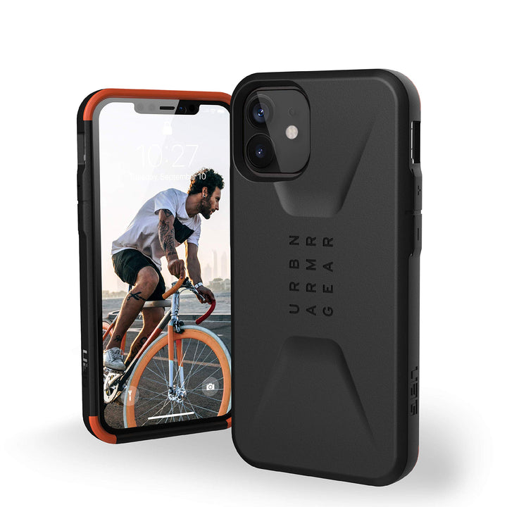 Urban Armor Gear Civilian Hülle Apple iPhone 12 Mini (5,4'' Zoll) Schutzhülle (Wireless Charging kom