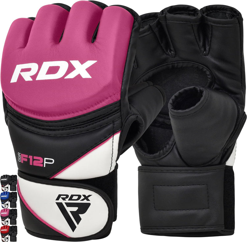 RDX Profi MMA Handschuhe Grappling Sparring Training, Maya Hide Leder, Kickboxen Kampfsport Gepolste