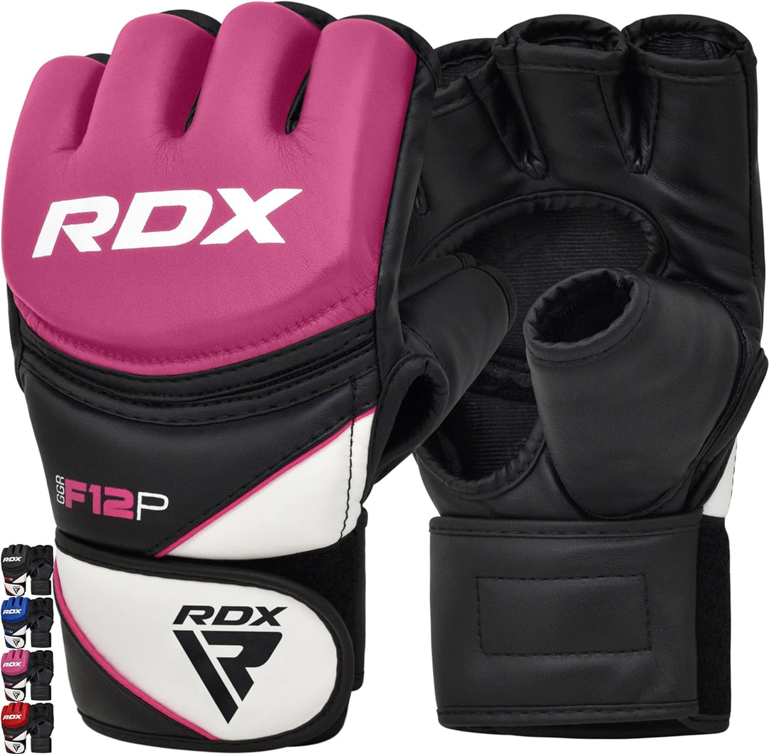 RDX Profi MMA Handschuhe Grappling Sparring Training, Maya Hide Leder, Kickboxen Kampfsport Gepolste
