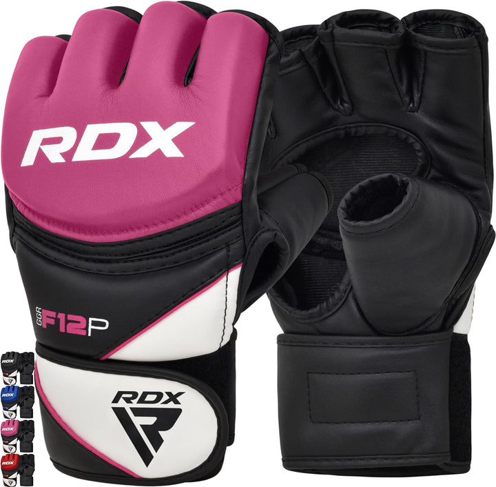 RDX Profi MMA Handschuhe Grappling Sparring Training, Maya Hide Leder, Kickboxen Kampfsport Gepolste
