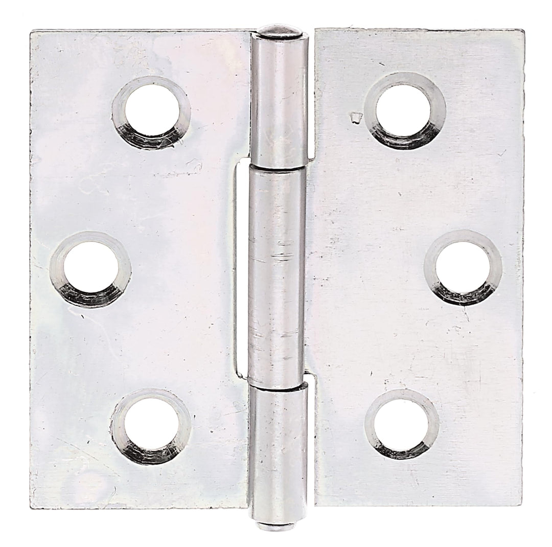 GAH-Alberts 345976 Scharnier | quadratisch | galvanisch gelb verzinkt | 38 x 38 mm | 50er Set, 38 x