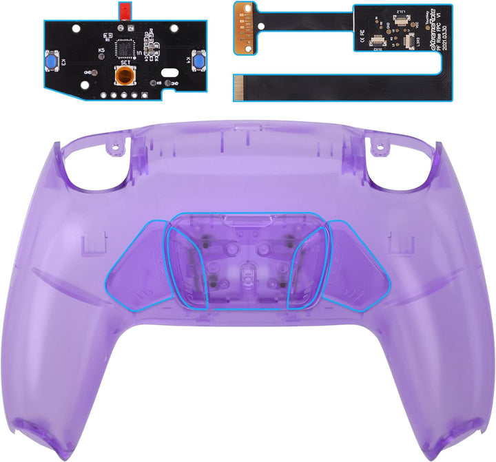 eXtremeRate Programmierbar RISE4 Remap Kit für ps5 Controller BDM-010/020,Remap Board&Rückplate Gehä