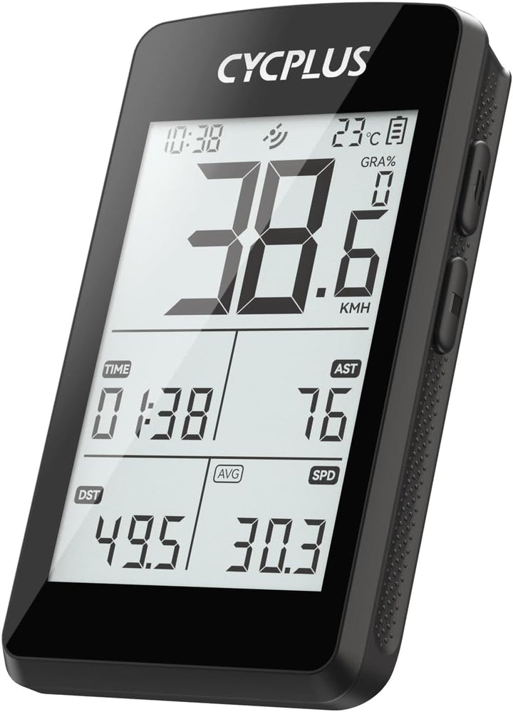 CYCPLUS GPS Fahrradcomputer, ANT+ Fahrradcomputer GPS mit Bluetooth5.0, 2,8-Zoll-LCD-Bildschirm, Fah