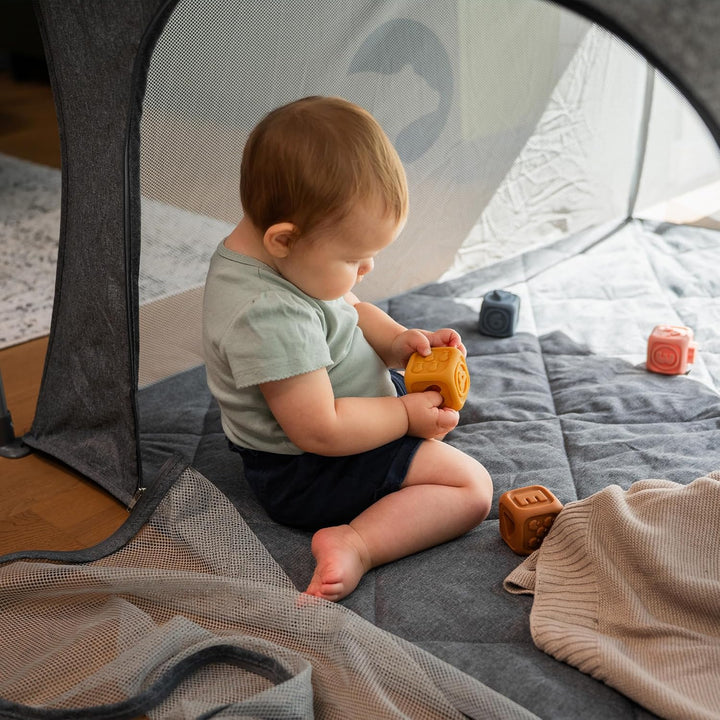 Snoen Laufstall Baby gross faltbar Indoor Outdoor sicheres Spielgitter für Kinder stabiles Laufgitte