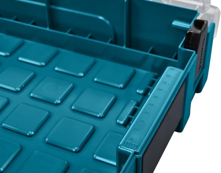 Makita 191X84-4 MAKPAC-Organizer, leer, ohne Boxeinsätze, Klarsichtdeckel, verknüpfbar an Koffersyst