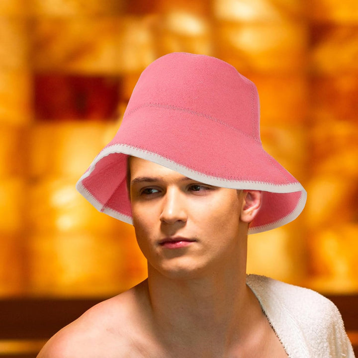 Supvox Filz-Badehut Aus Wolle Sauna-Kappe Badehaus-Duschhaube Sauna-Kopfbedeckung Für Damen Und Herr