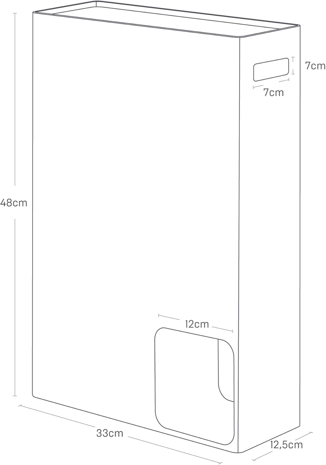 YAMAZAKI Plate Toilettenpapierspender,