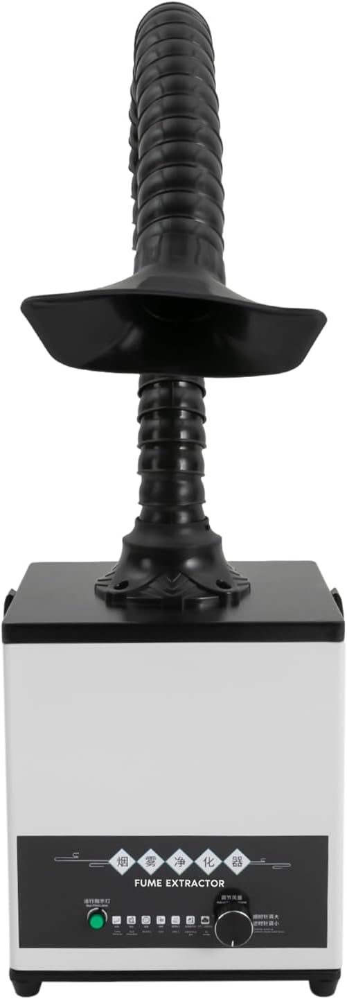 Lötrauchabsorber Lötrauchabsaugung 100W 0-225 m³/h Tragbares Schweissen Mobiler Rauchabzug mit 3-Stu