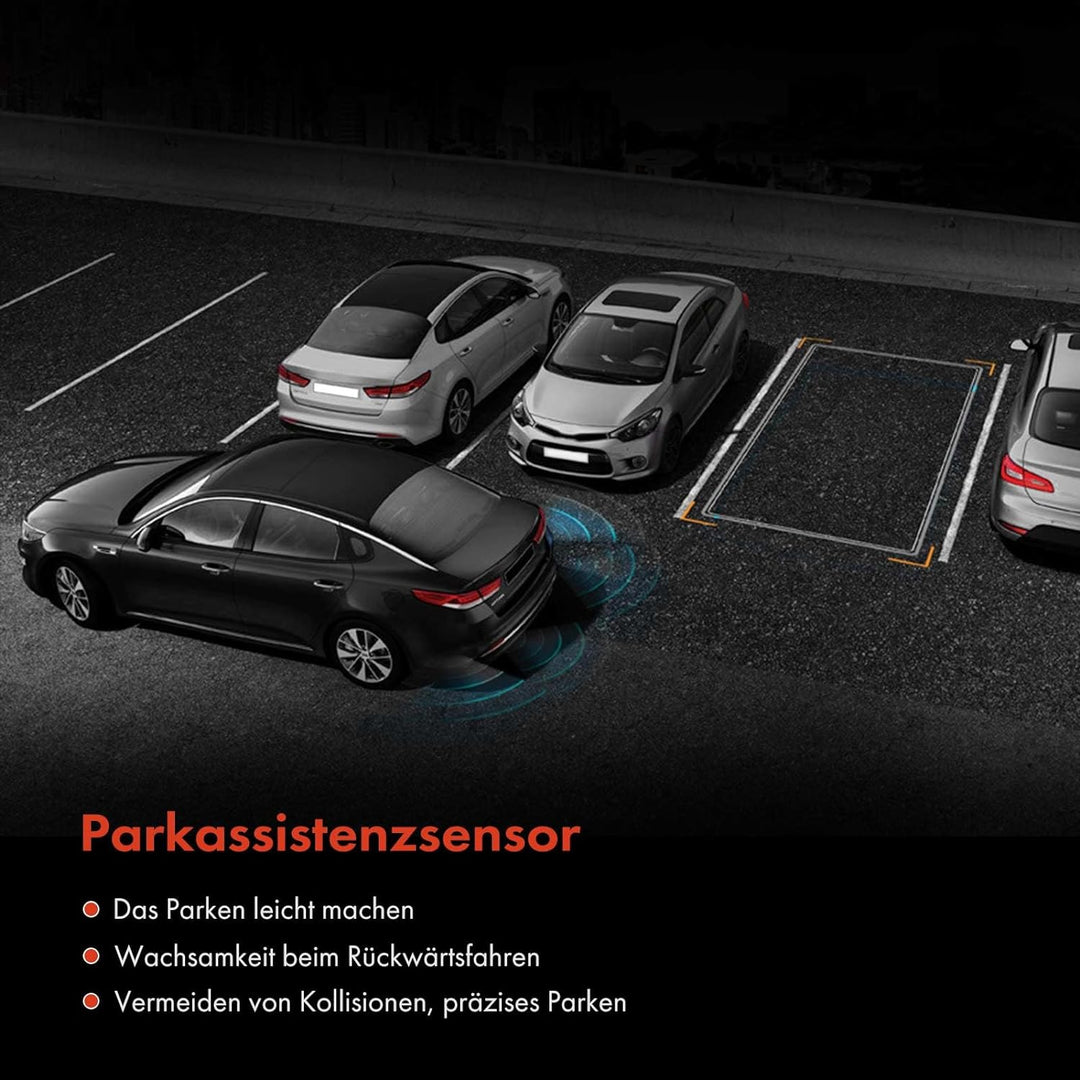 Frankberg 4x Parksensor Einparkhilfe Vorne Hinten Kompatibel mit Golf VI Variant AJ5 1.2L-2.0L 2009-