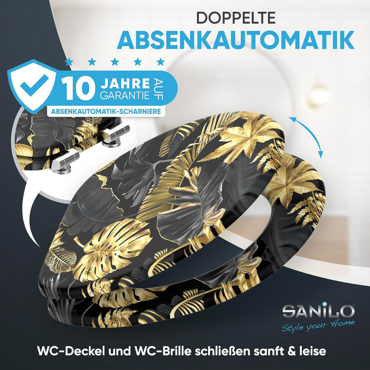 Sanilo WC Sitz mit Absenkautomatik, viele neue Toilettendeckel zur Auswahl, hochwertige Oberfläche,