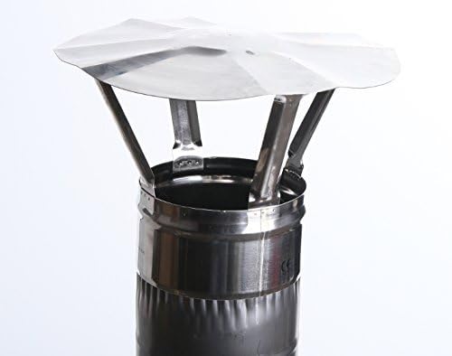 Regenhaube Regenhut Schornsteinabdeckung Einsteck für Ofenrohre Kamin Edelstahl 10 Grössen (Ø 150),