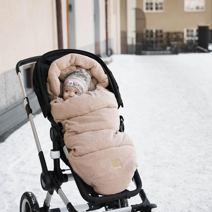 Elodie Details Universelle Fusssack für Kinderwagen - Pink Bouclé, Pink Bouclé