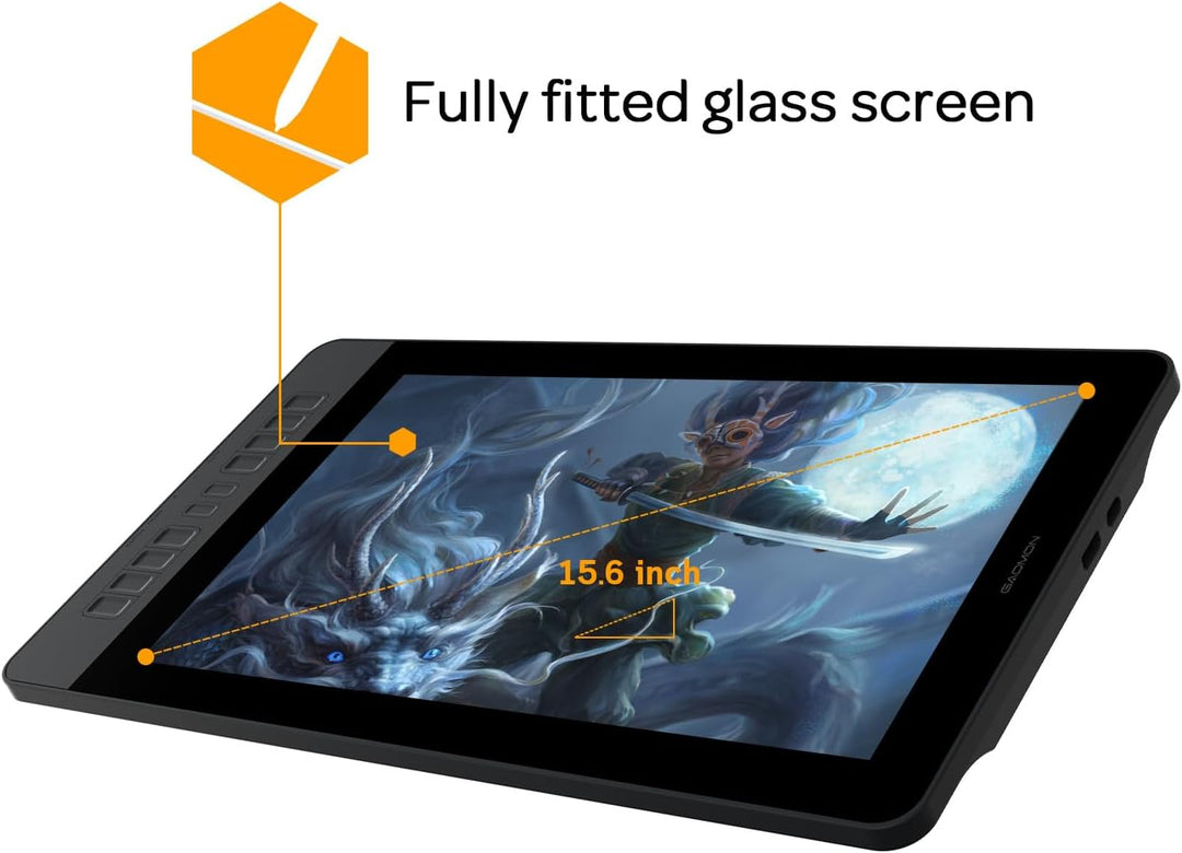 GAOMON PD1320 13,3 Zoll Graphictablet mit Display, HD -IPS -Monitor mit 8192 Druckpegeln und Batteri