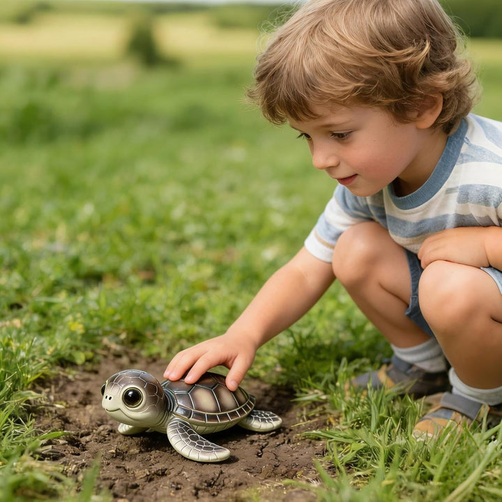 Schildkröten-Miniatur, Sammlerfigur, Dekoration, Mini-Gartenskulptur, Schildkrötentier, für Mutterta
