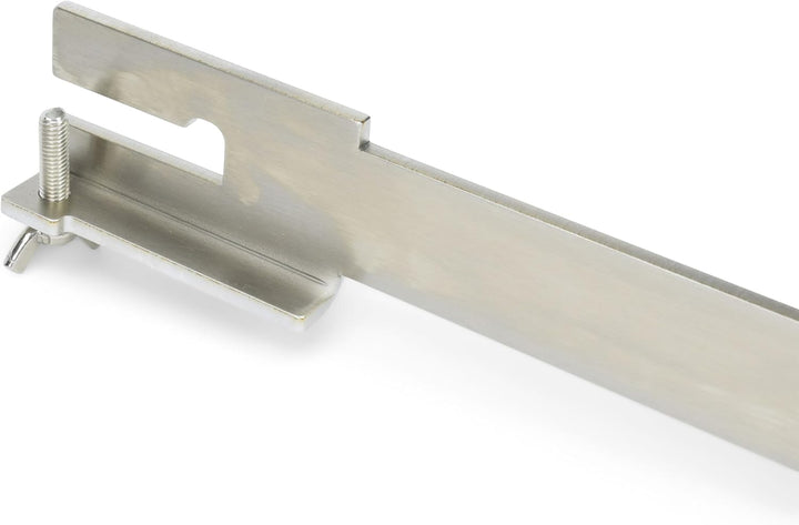 Grillrost.com Das Original Bretthalter für alle Feuerplatten mit 3-12mm Stärke | Buchenholz und Edel