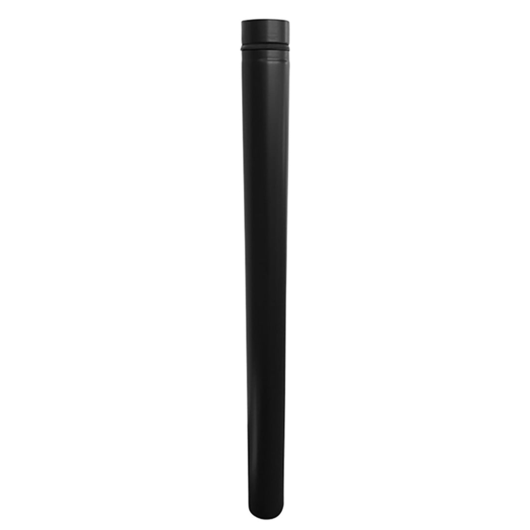FIREFIX RES80/1 Pelletofenrohr, 80 mm, Edelstahl schwarz, 1000 mm