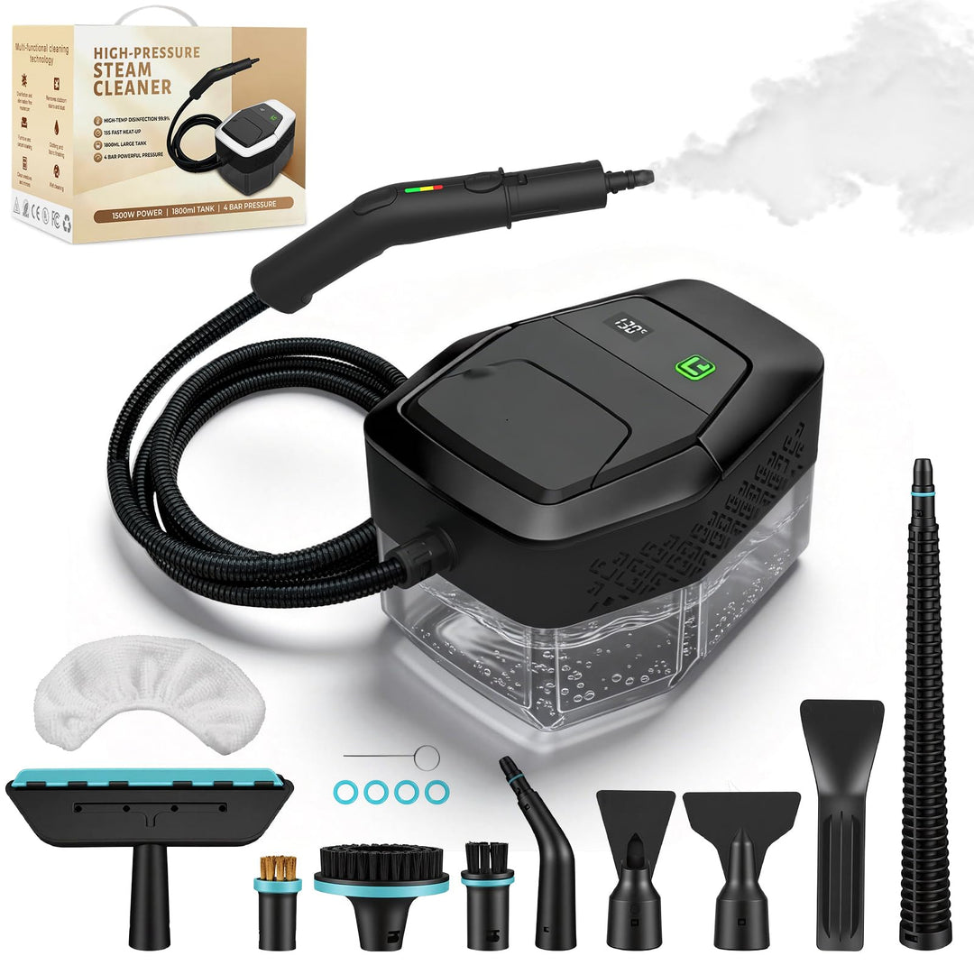 Dampfreiniger, Dampfreiniger handgerät, 1500 W, Handdampfreiniger, schnelles Aufheizen in 15 Sekunde