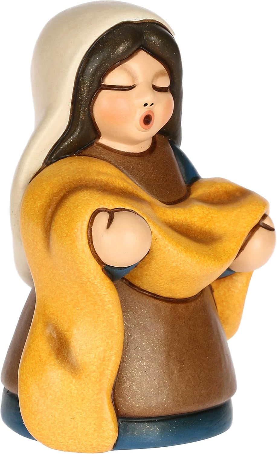 THUN, Blaue Stoffe aus hochwertiger Keramik, Klassische Krippensammlung, Weihnachtskrippenfiguren zu