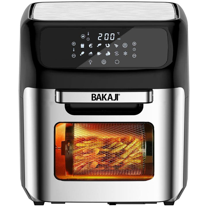Bakaji Backofen Heissluftfritteuse Fritteuse zum Kochen von trockenem Grill ohne Öl Airfryer Kapazit