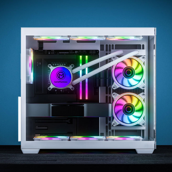GameMachines Cube Snow Edition - Gaming PC - Intel® Core™ i7 14700KF - NVIDIA GeForce RTX 4060 Ti -